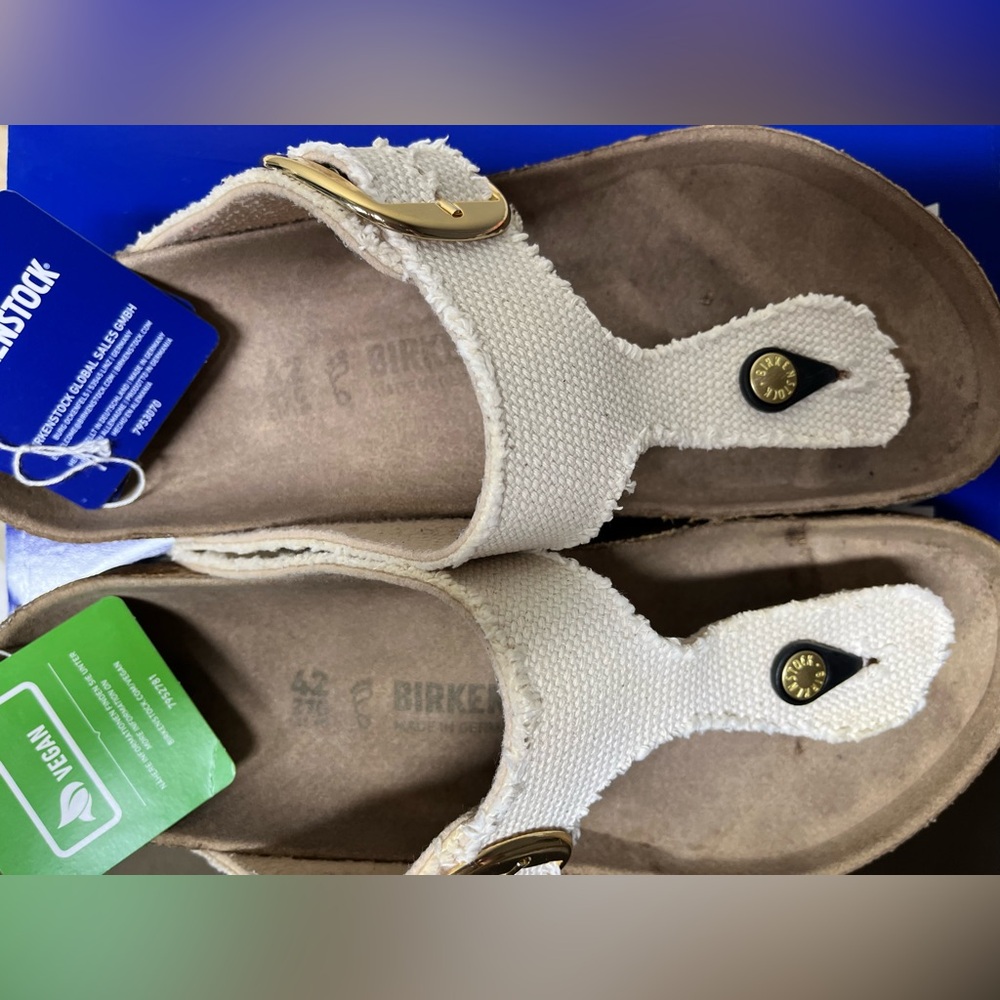 Birkenstock Gizeh Vegan Big Buckle, size 11 - Picture 3 of 6